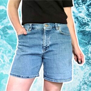 Vintage y2k Jones New York Stretch Denim Mom Shorts, Size 8